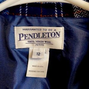 Pendleton crop wool blazer
